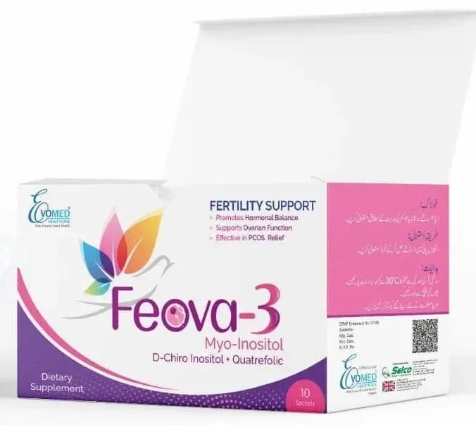 Feova-3 10 sachets — front of pack