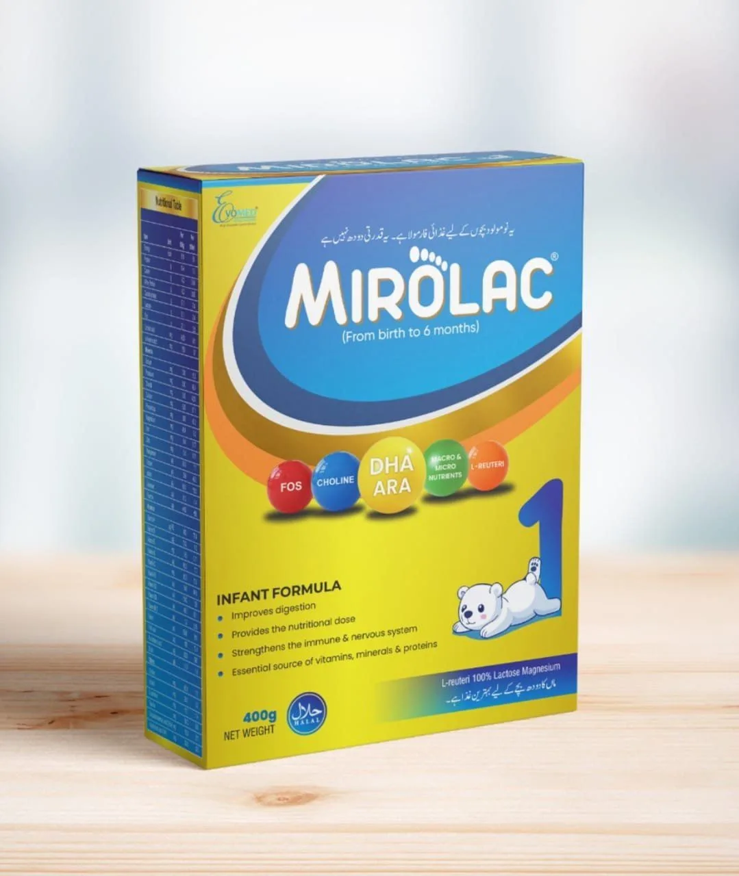 Mirolac 1 200 g — front of pack