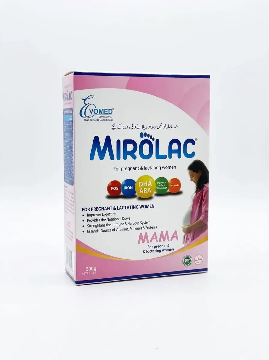 Mirolac Mama maternal nutritional supplement packaging tin