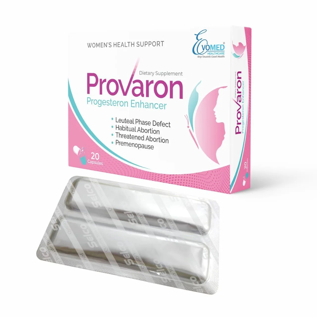 Provaron 20 capsules — front of pack